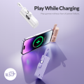 UNEED MiniBox A5 5000mAh Powerbank Mini Lightning Type C Built In Cable - UPB408. 
