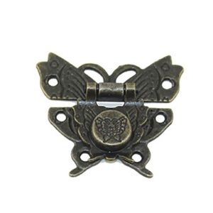 JPTD Phong cách cổ điển có vít Phần cứng Móc Vỏ trang trí Gia dụng Hộp quà Khóa đồ đạc Khóa Chốt Khóa móc