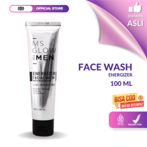 MS GLOW MEN - Sabun Muka MS Glow For Men - Facial Wash MSGlow Men - MS Glow Men Energyzer Original Official