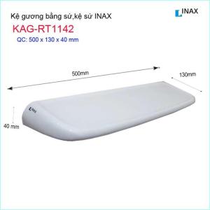 [HCM]Kệ gương bằng sứ Linax KAG-RT1142 kệ sứ phòng tắm trắng tinh sang trọng dễ vệ sinh thiết kế tuyệt đẹp