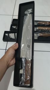 Pisau Chef / pisau dapur tajam / pemotong daging sayur BAGUS ( Black series )
