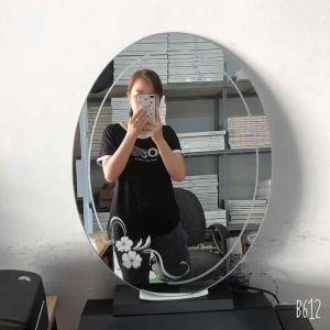 Gương treo tường nhà tắm hoa văn Oval (01) kt 45*60