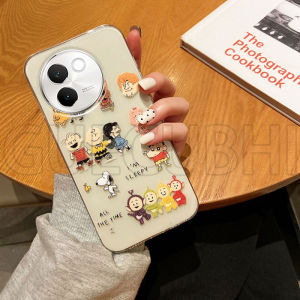 เคสโทรศัพท์สำหรับ Vivo V60 Lite V60Lite V30e 5g ลายการ์ตูนน่ารักแบบสนูปปี้เทเลทับบี้โปร่งใสกันกระแทกนิ่มซิลิโคนปลอกเคสสำหรับ Vivo V60 Lite V30e 5g เคสโทรศัพท์