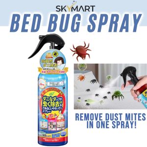 Bed Bug & Dust Mite Spray | Anti-Bacterial Green Pepper Formula | Kill Bed Bugs Dust Mites