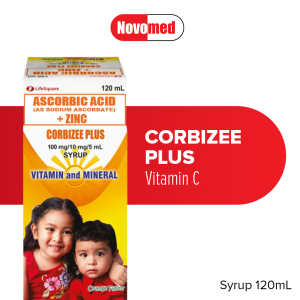 CORBIZEE PLUS Vitamin C + Zinc Syrup 120 mL