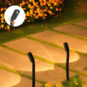 LED Solar Outdoor Light Warmlight Lawn Lamp Waterproof Solar Powered Courtyard Lighing for Garden Landscape Lights