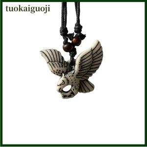 tuokaiguoji สร้อยคอจี้นกอินทรีสุดสร้างสรรค์แบบย้อนยุคสำหรับผู้ชายสร้อยคอรูปนกอินทรีไม่เหมือนใครของขวัญเครื่องประดับ