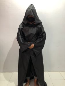 Kostum Jubah hitam Halloween cosplay cape vampire dracula hoodie black penutup kepala haloween