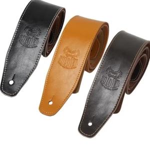 Soldier Genuine Cow Leather Cowhide Soft Durable Guitar Strap Acoustic Electric Guitar Strap Bass Strap Adjustable Guitar Belt2026