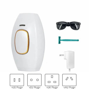 Cơ thể Bikini IPL 500000 Flash depilator xung vĩnh viễn Máy cạo lông tia laser không đau cho phụ nữ tẩy lông sử dụng nhà thiết bị