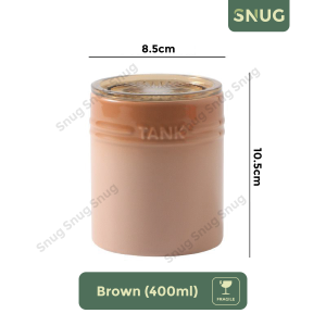 SNUG Ceramic Material Gradient Rainbow Colorful Strong Seal Jar With Different Color Fresh Storage