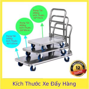 *HOT*Xe Đẩy Hàng Trọng Tải Lớn Chất Liệu inox Xing FA Chất Lượng Cao
