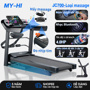 Máy chạy bộ tại nhàmáy đi bộtốc độ 1-16km/hđộ dốc 0-12°Công suất tối đa 4HPGiá đỡ điện thoạiGấp gọn đượcGiảm chấnGiảm ồn