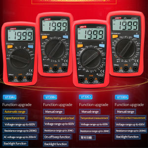 มัลติมิเตอร์ขนาดเล็ก UNI-T UT33A + /B/c/dมิเตอร์ดิจิทัลสำหรับใช้ในครัวเรือนป้องกันการถูกเผาขนาดกระเป๋าแอมมิเตอร์ดิจิตอล Uni T Ut33A มัลติมิเตอร์ - Lazada