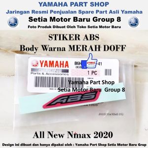 Stiker ABS Body Warna Merah Doff All New N Max Nmax Asli Yamaha Surabaya