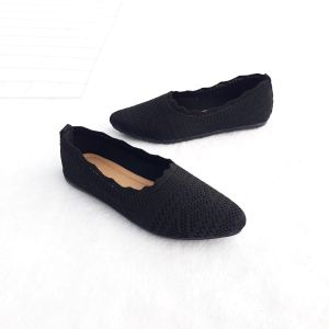 Sepatu Kerja Wanita Flat Shoes Rajut Import/Sandal Balet Pesta Terbaru