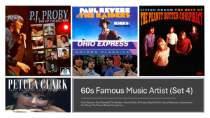 60s Music Set 4 In 32GB USB Famous Old Music Artist from Ohio Express Paul Revere & The Raiders Petula Clark PJ Proby Ralph McTell - Spiral Staircase Spanky and Our Gang The Peanut Butter Conspiracy with Free OTG Adapter and Surprise Gift