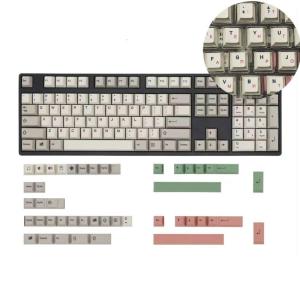 149 Key Backlight Keycaps Retro 9009 English/Korean/Japanese/Russian Keycap for Mechanical Keyboards Offering Durabiltiy