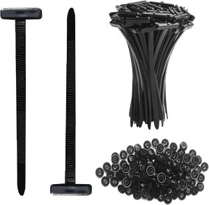 100 PCS Nylon Universal Cable Tie Buckle Zip Ties Duty Automotive Zipper Clips Heavy Plastic Rivet Zip Ties Applicable Toengine Lower Guard Plates Retainer Fender Liner Door Panel Fastener