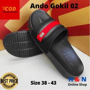 Sandal Slide Selop - ANDO Gokil 02 - Sendal Mewah - Super Ringan - Size 38-43