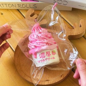 Strawberry Ice Cream Taba Squishy Happy Game Squeeze Soft Creamy Cake Dessert Anti Stress Fidget Toy Party Favors Birthday Gifts