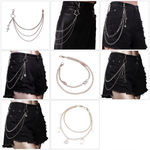 Multi Layer Adjustable Metal Waist Pants Chain For Women Men Lightweight Body For Parties Daily Outfits