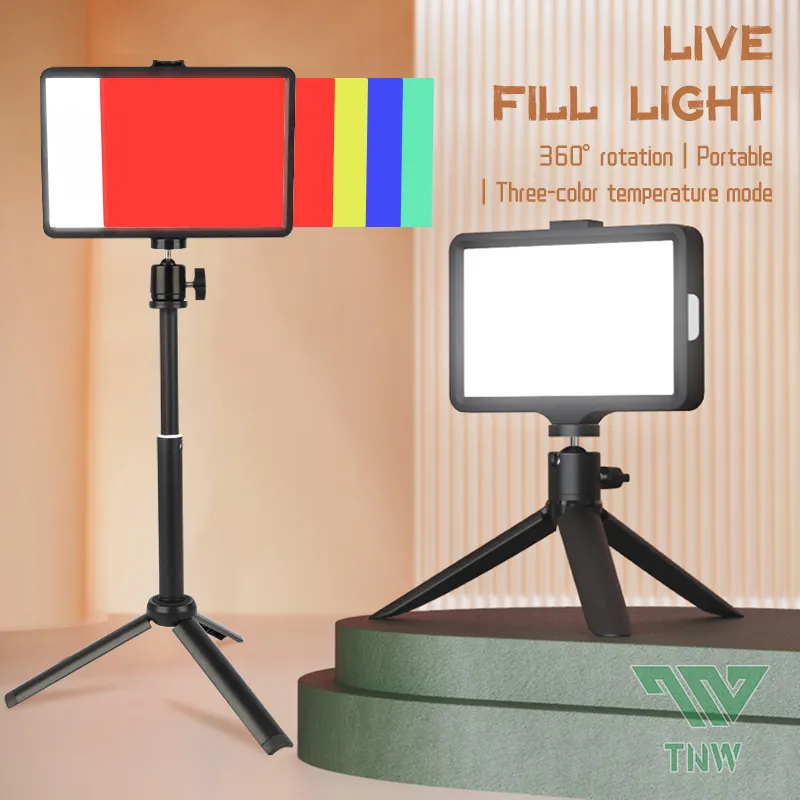 TNW 6/8inch USB Fill Light LED Tripod Fill Lights Phone Stand For