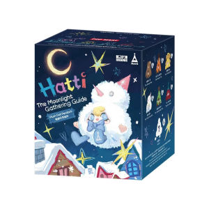 POPMART 1001moons Hatti the Moonlight Gathering Guide Series Plush Doll Pendant pop mart Blind collection decorative gift toy