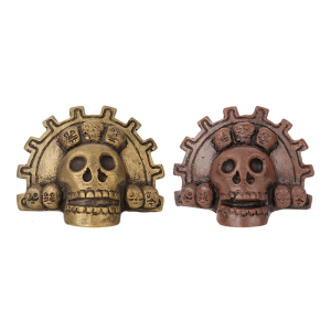Artistic Aztecs Death Whistle with Rich Tone Decorative Aztecs Death Whistle Suitable for Performances and Exhibitions