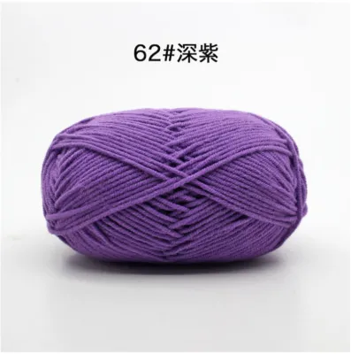 🇸🇬(76colours)4ply Milk Cotton Yarn Hand-Knitting Thread Soft Warm DIY Cotton Threads Baby Wool