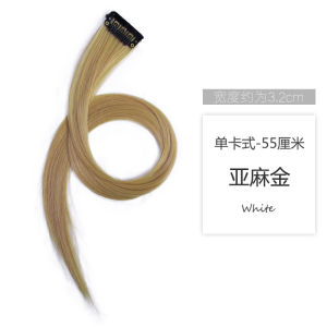 Good luck befalls! Invisible Color Wig Piece Seamless Highlights Hair Extension False Hair Headwear Hanging Ear Dyeing Simulation Hair Wigs (local warehouse delivery)
