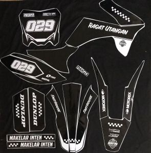 decal setiker full body viar warna hitam simple