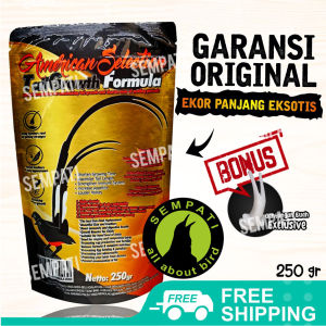 SEMPATI FREE GANTUNGAN BUAH Pakan Murai Ams American Selection Tailgrowth Tail Gwoth Pur Voer Burung Murai Batu Memanjangkan Bulu Ekor TLGAMS+CN4