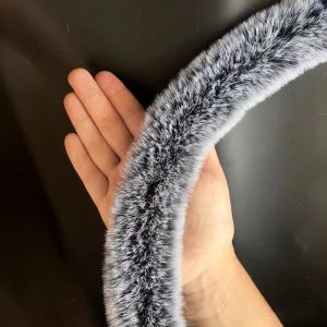 MELODI Cuff Plush Strip Faux Fur Ribbon Tape Handmade Wool Tops 1M Artificial Fur Stripe Decoration Childrens Clothing Placket DIY Apparel Sewing Fluffy Trim