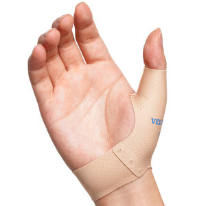 VELPEAU Elastic Thumb Support Brace Liner (Pack of 2) - Waterproof Soft Thumb Compression Sleeve Protector for Relieving Pain Arthritis Joint Pain Tendonitis Sprains Sports