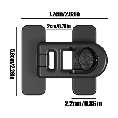 JIANTAI Child Proof Fridge Lock With Adhesive - No Tools Required - Refrigerator Lock For Kids - Freezer Latch To Keep Door Closed - For Toddlers Cats & Dogs