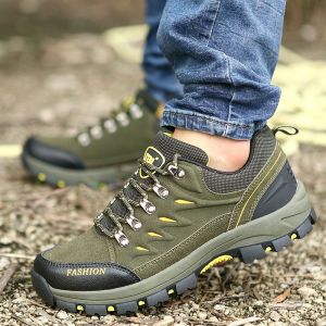 2025 รองเท้าเดินป่ากลางแจ้งหุ้มข้อสูงสำหรับฤดูใบไม้ผลิรองเท้าเดินป่ากันน้ำกันลื่นสำหรับผู้ชายและผู้หญิงน้ำหนักเบาระบายอากาศได้ดีรองเท้ากีฬาลำลองรองเท้าเดินทาง