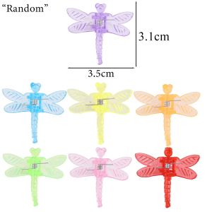 10/50pcs Plant Fixed Clips Colorful Butterfly Dragonfly Clamps Garden Plants Vine Climbing Support Plastic Clips Bonsai Decors