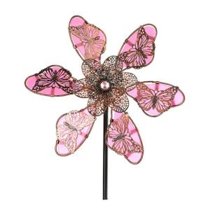 Rotating Wind Spinner Sculpture Suitable For Outdoor Decorations Easy Assembly Metal Garden Art Design Weather Resistant
