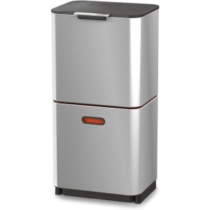 Thùng rác phân loại 3 ngăn Joseph Joseph Totem Max 60L chính hãng chất liệu thép không gỉ thiết kế đứng tối ưu không gian nắp đậy kín chống mùi SNT Kitchen