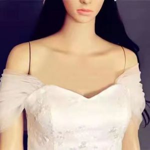 Bridal Wedding Shawl Detachable White Sleeve Fashion Ball Gown Shoulder Strap