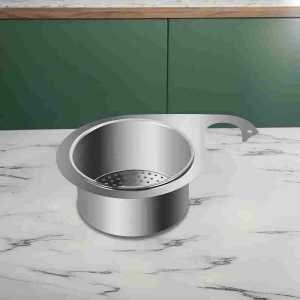 Kitchen Swan Stainless Steel Sink/Drain Basket Strainer Colander/Under Sink Waterproof/Dry-Wet Separation Hook Rack