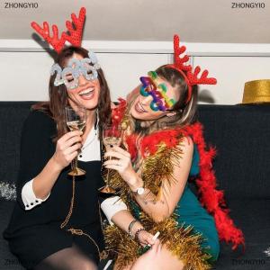 [COD] ZHONGYI0 2026 Number Eyeglasses Happy New Year Glasses Glitter Sunglasses Cosplay Prop Xmas Party Decoration Funny Glasses