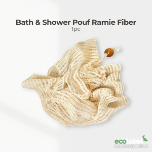 Eco-Friendly Biodegradable Natural Ramie Fiber Bath & Shower Pouf Exfoliating Scrubber