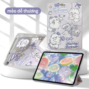 DANYCASE Y-gấp iPad Vỏ Ốp Ipad 11 A16 10 10.9 không khí 4 không khí 5 6 7 không khí 11 M2 M3 không khí 13 Pro 11 13 M5 M4 Pro 12.9 3/4/5/6 7/8/9 10.2 5/6 9.7 mini 6 mini 7 A17 PRO 8.3 họa tiết ngôi sao cao cấp Acrylic trong suốt bìa với hộp đựng bút chì