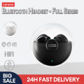 Lenovo LP80 TWS Mini Bluetooth Earphone Design Wireless Headset with Mic 3D Stereo Bass True Wireless Earbuds Transparent protective shell. 