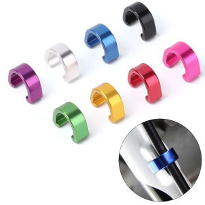 OEUVR Outdoor BMX Bike For Shifter Cable Road Bike For Brake Cable Aluminum Alloy Fixed Tubing Clips C Shape Buckle Bicycle C Clips Fixed Clamp Clips