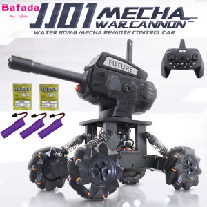 Bafada DIY Assembly Water Mecha RC Car Truck Toys For Kids Alloy Programming Remote Control sound effect light switch infrared light Off-road Climbing Cars Children Gift