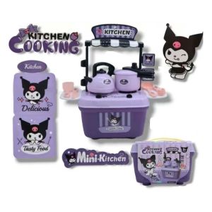 Educational Toys Kuromi Kitchen Simulation Mini Kitchen Cooking Set Toys For kids