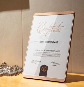 FANTASY T MALL SVIAO A4 restaurant shelf menu card Certificate wooden wood frame picture table display stand vertical and horizontal frame